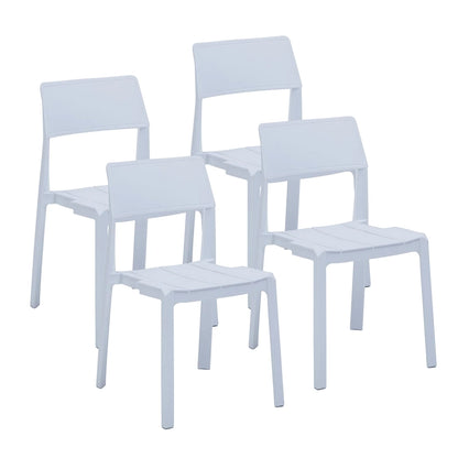 Porthos Home Brock Stackable Dining Chairs Set of 4, Overall Plastic