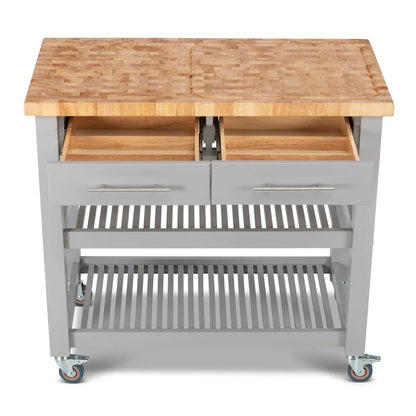Chris & Chris Pro Chef Work Station Natural All Wood