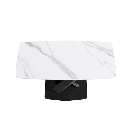 63 inch Modern White Rectangular Dining Table