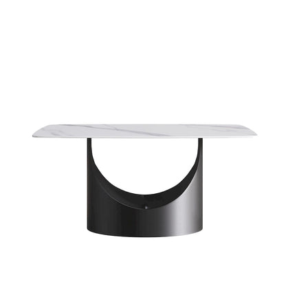 63 inch Modern White Rectangular Dining Table