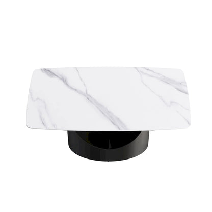 63 inch Modern White Rectangular Dining Table