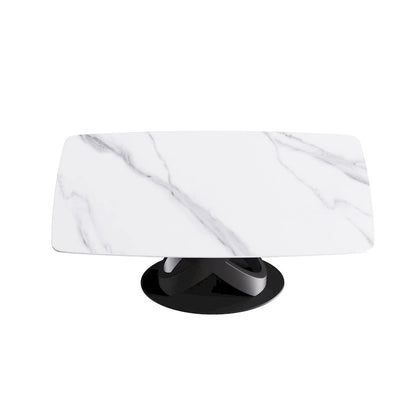 63 inch Modern White Rectangular Dining Table