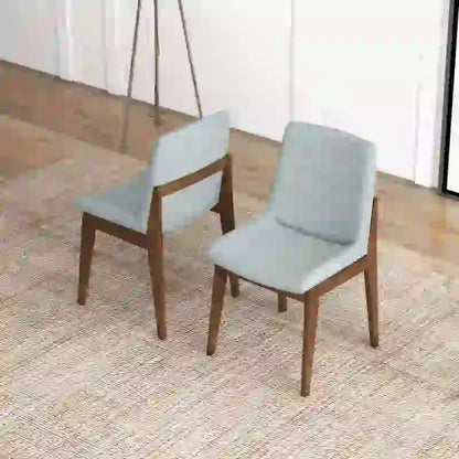 Odessa Mid Century Polyester Blend Dining Chair (Set of 2)