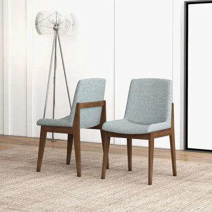 Odessa Mid Century Polyester Blend Dining Chair (Set of 2)