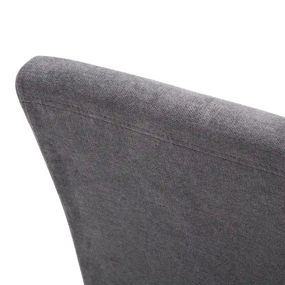 Fabric Upholstered Nailhead Trim Parsons Dining Chairs Terry Cloth Set of 2