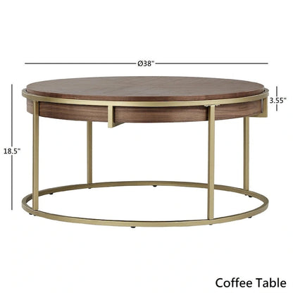 Cooke Round Table with Metal Base from iNSPIRE Q Modern