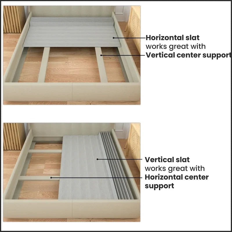 0.75 Vertical Heavy Duty Mattress Support Wooden Slats with Cover.
