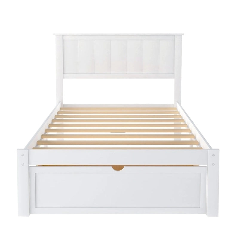 Modern Platform Bed with Under-bed Drawer