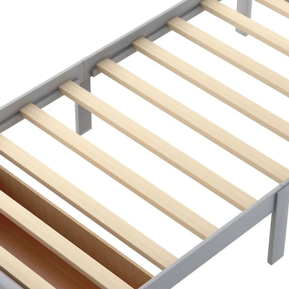 Modern Platform Bed with Under-bed Drawer