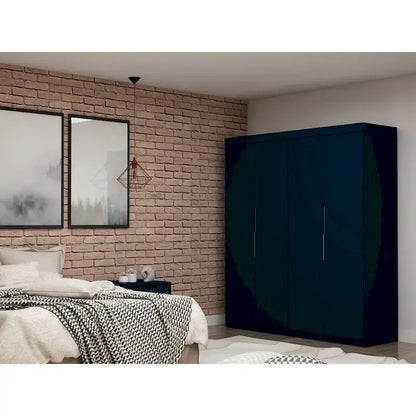 Mulberry 2 Sectional Modern Wardrobe Closet with 4 Drawers