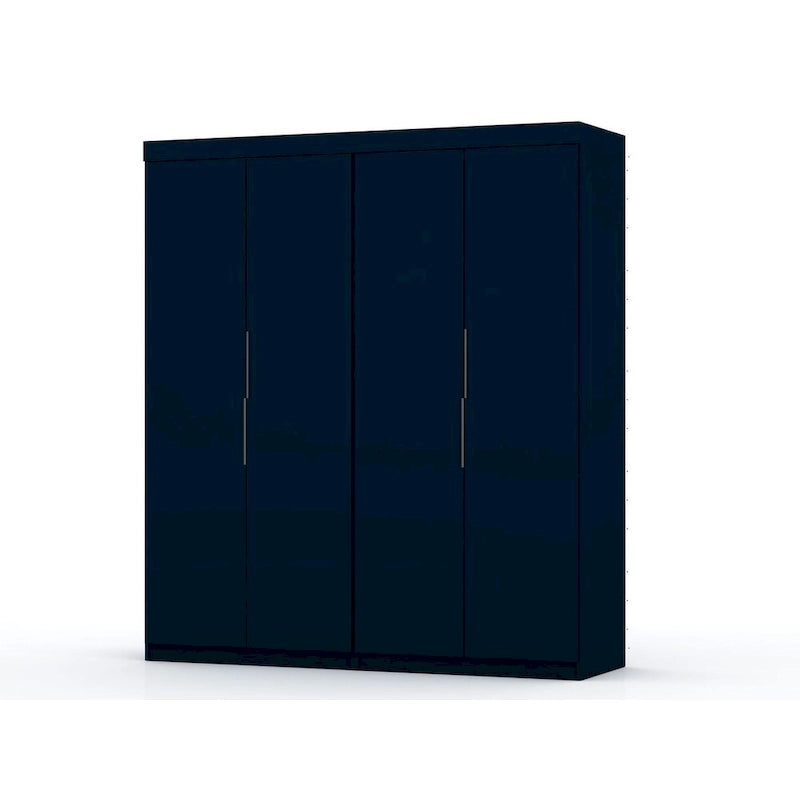 Mulberry 2 Sectional Modern Wardrobe Closet with 4 Drawers