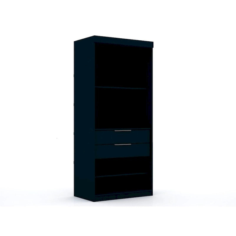 Mulberry 2 Sectional Modern Wardrobe Closet with 4 Drawers