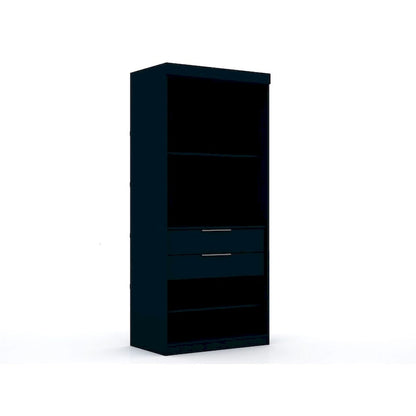 Mulberry 2 Sectional Modern Wardrobe Closet with 4 Drawers