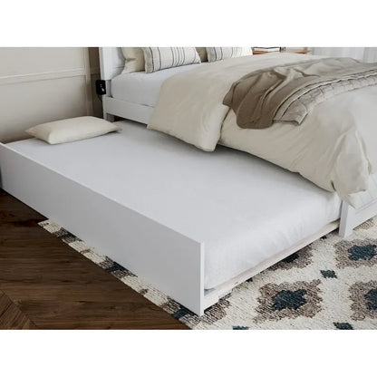 Canyon Full Platform Bed with Matching Footboard & Full Trundle