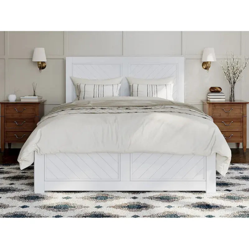 Canyon Full Platform Bed with Matching Footboard & Full Trundle