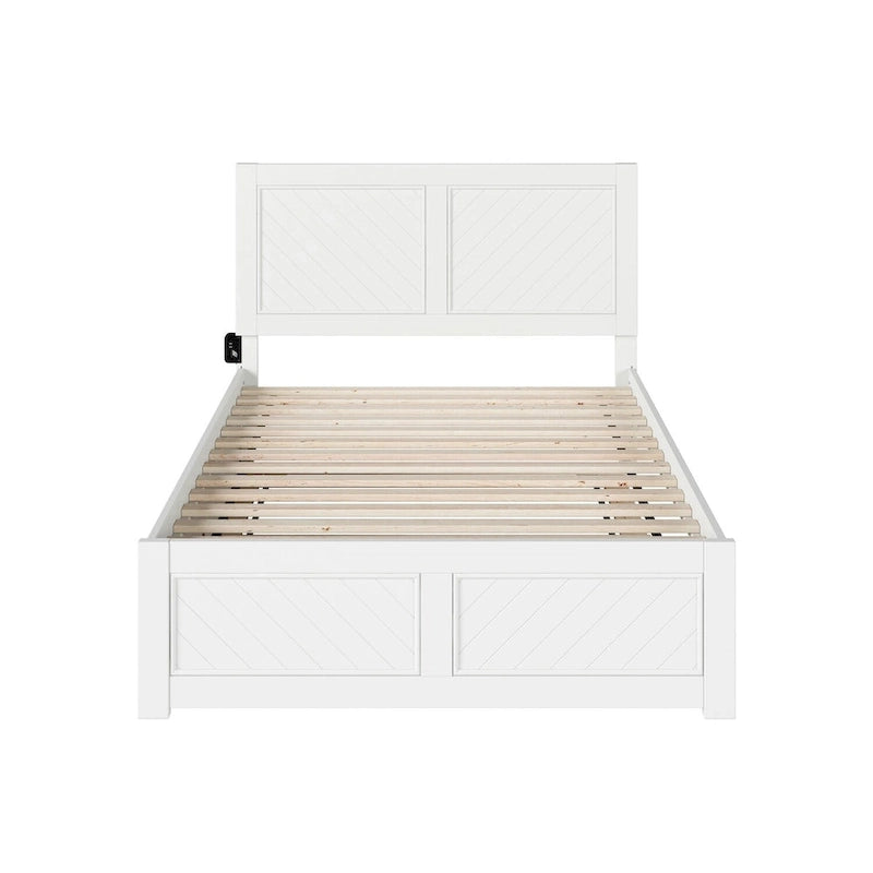 Canyon Full Platform Bed with Matching Footboard & Full Trundle