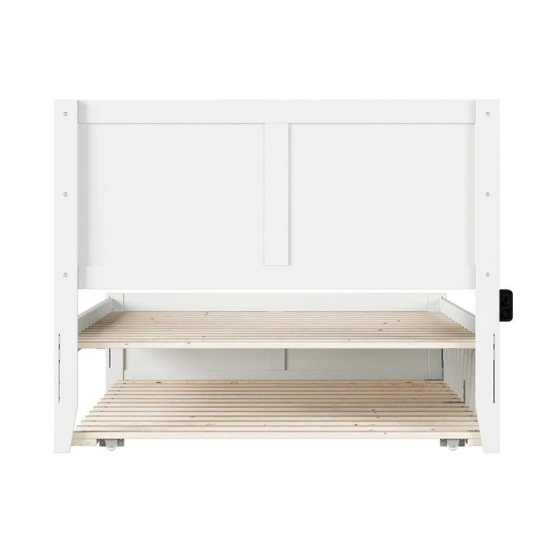 Canyon Full Platform Bed with Matching Footboard & Full Trundle