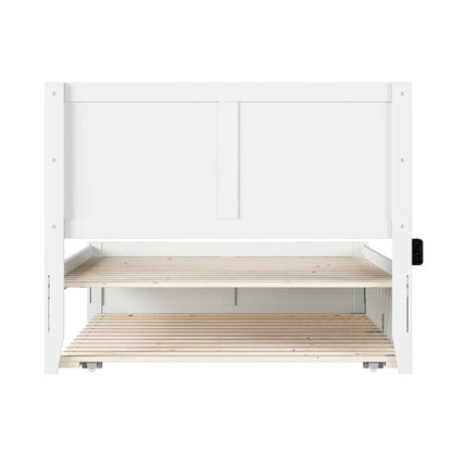 Canyon Full Platform Bed with Matching Footboard & Full Trundle