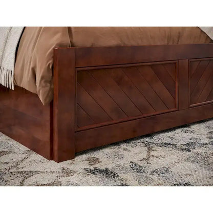 Canyon Full Platform Bed with Matching Footboard & Full Trundle