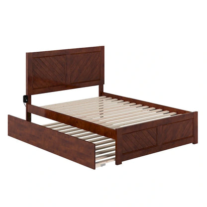 Canyon Full Platform Bed with Matching Footboard & Full Trundle