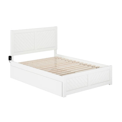 Canyon Full Platform Bed with Matching Footboard & Full Trundle