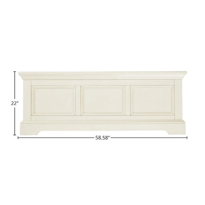 Hanley 59 Wide Low Profile Footboard, Chalk