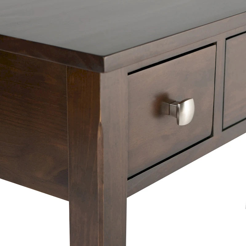 WYNDENHALL Franklin SOLID WOOD Contemporary Writing Office Desk