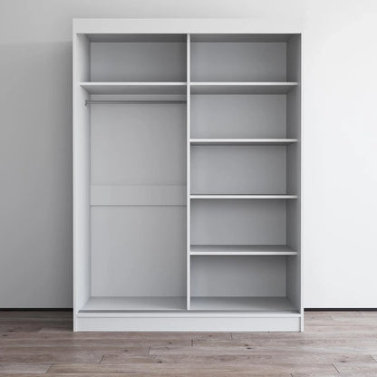 Aria 2 Door Modern High Gloss Wardrobe Armoire
