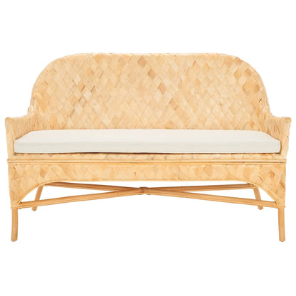 SAFAVIEH Marfisa Woven Sofa Bench - 52 W x 24 D x 33 H - 52Wx24Dx33H