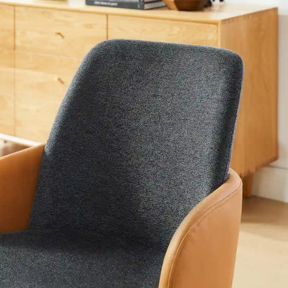 Art Leon Mid-century Modern Upholstered Home Office Desk Chair