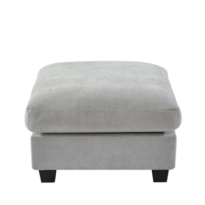 U_Style Modern Large L-Shape Feather Filled Sectional Sofa, Convertible Sofa Couch with Reversible Chaise for Living Room