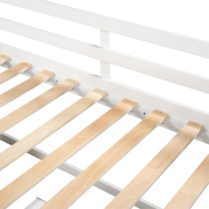 Merax Twin Loft Bed with Two Shelves and Two drawers