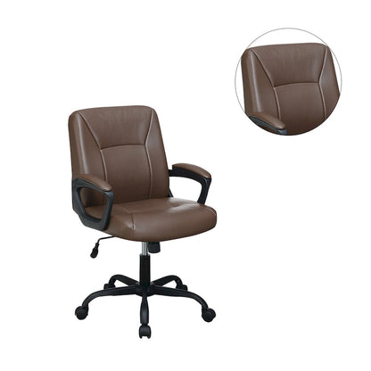 Adjustable Height Office Chair with Padded Armrests