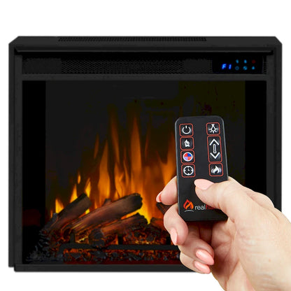 Lynette 56 TV Stand Electric Fireplace White by Real Flame