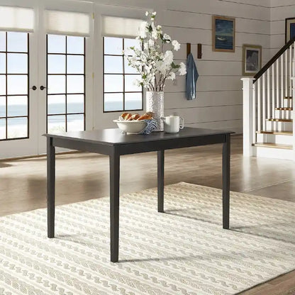 Wilmington II Rectangular Antique Black Breakfast Nook Set by iNSPIRE Q Classic
