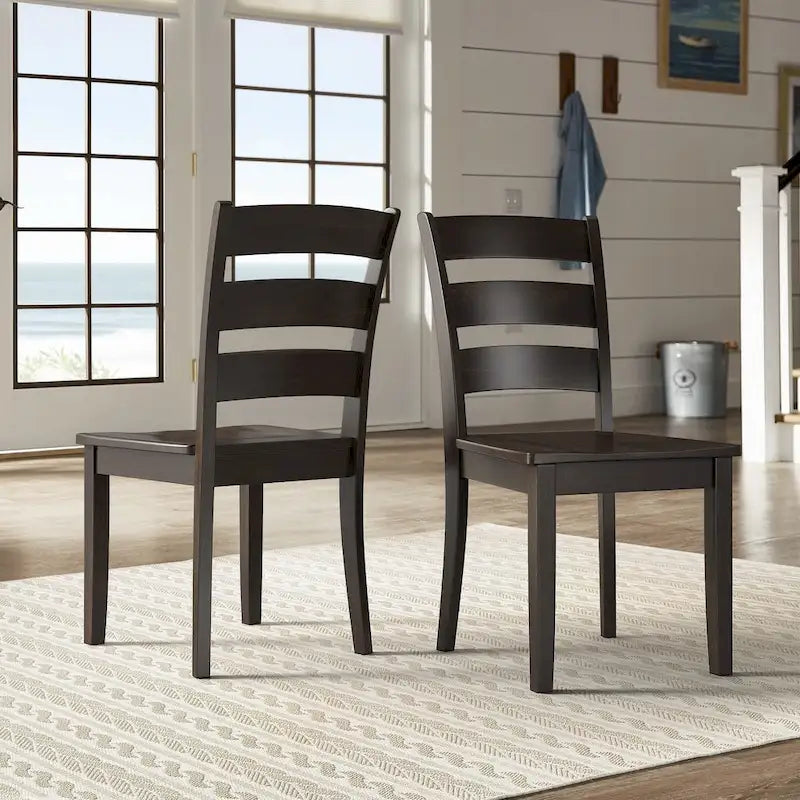 Wilmington II Rectangular Antique Black Breakfast Nook Set by iNSPIRE Q Classic