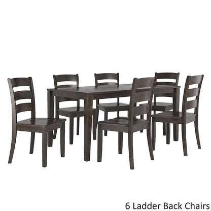 Wilmington II 60-Inch Rectangular Antique Black Dining Set by iNSPIRE Q Classic