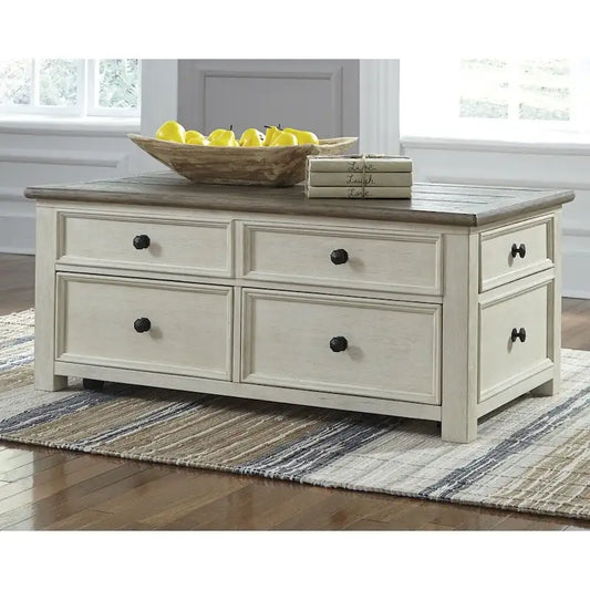 Bolanburg Two-Tone Coffee Table with Lift Top