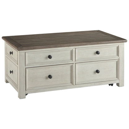 Bolanburg Two-Tone Coffee Table with Lift Top