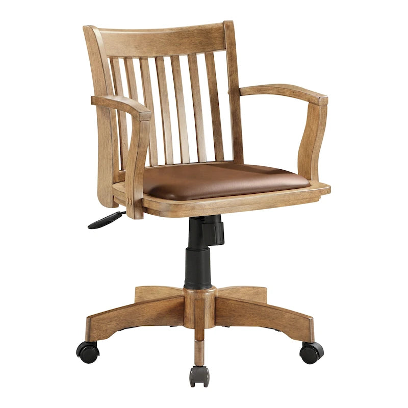 Copper Grove Wilbur Vintage Padded Wood Banker's Chair