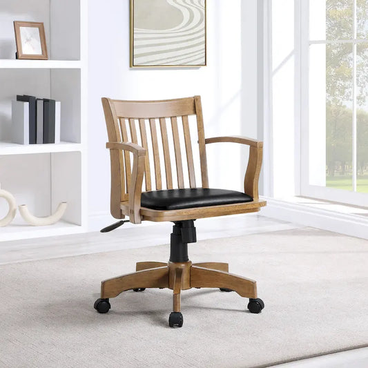 Copper Grove Wilbur Vintage Padded Wood Banker's Chair