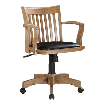 Copper Grove Wilbur Vintage Padded Wood Banker's Chair