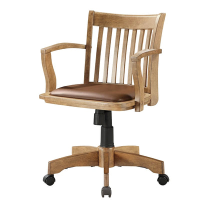 Copper Grove Wilbur Vintage Padded Wood Banker's Chair