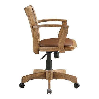 Copper Grove Wilbur Vintage Padded Wood Banker's Chair