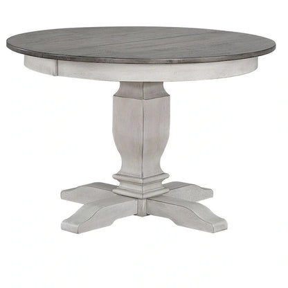 The Gray Barn Avalon 5-piece Transitional Dining Set in Ash and Stormy White