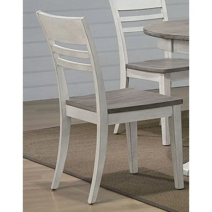 The Gray Barn Avalon 5-piece Transitional Dining Set in Ash and Stormy White