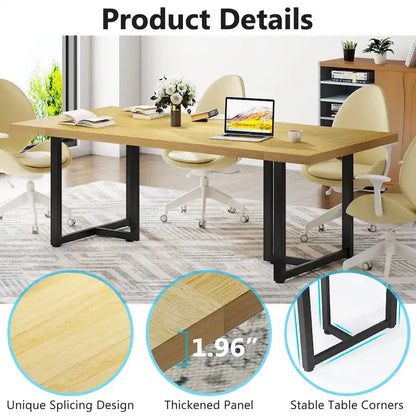 70.8 Executive Computer Desk for Home Office