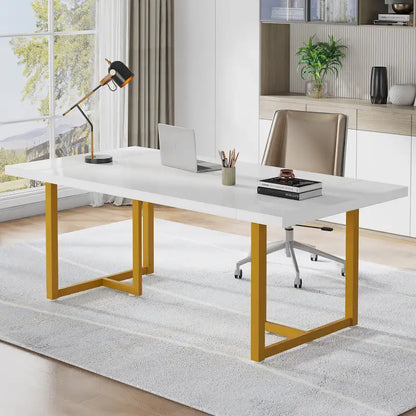 70.8 Executive Computer Desk for Home Office