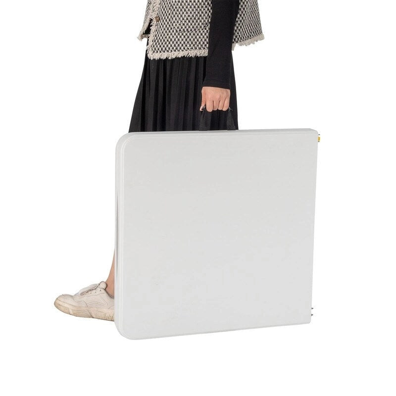 4 ft. Plastic Adjustable Height Folding Table