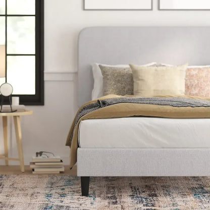 Platform Bed with Headboard - No Foundation Needed